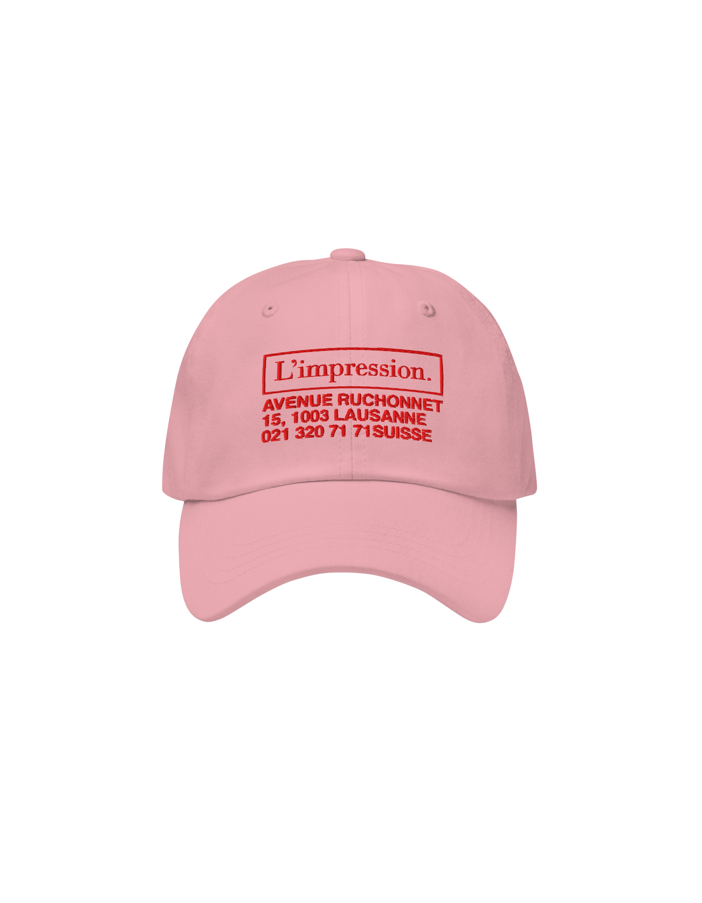 Casquette Rose X L'Impression Café