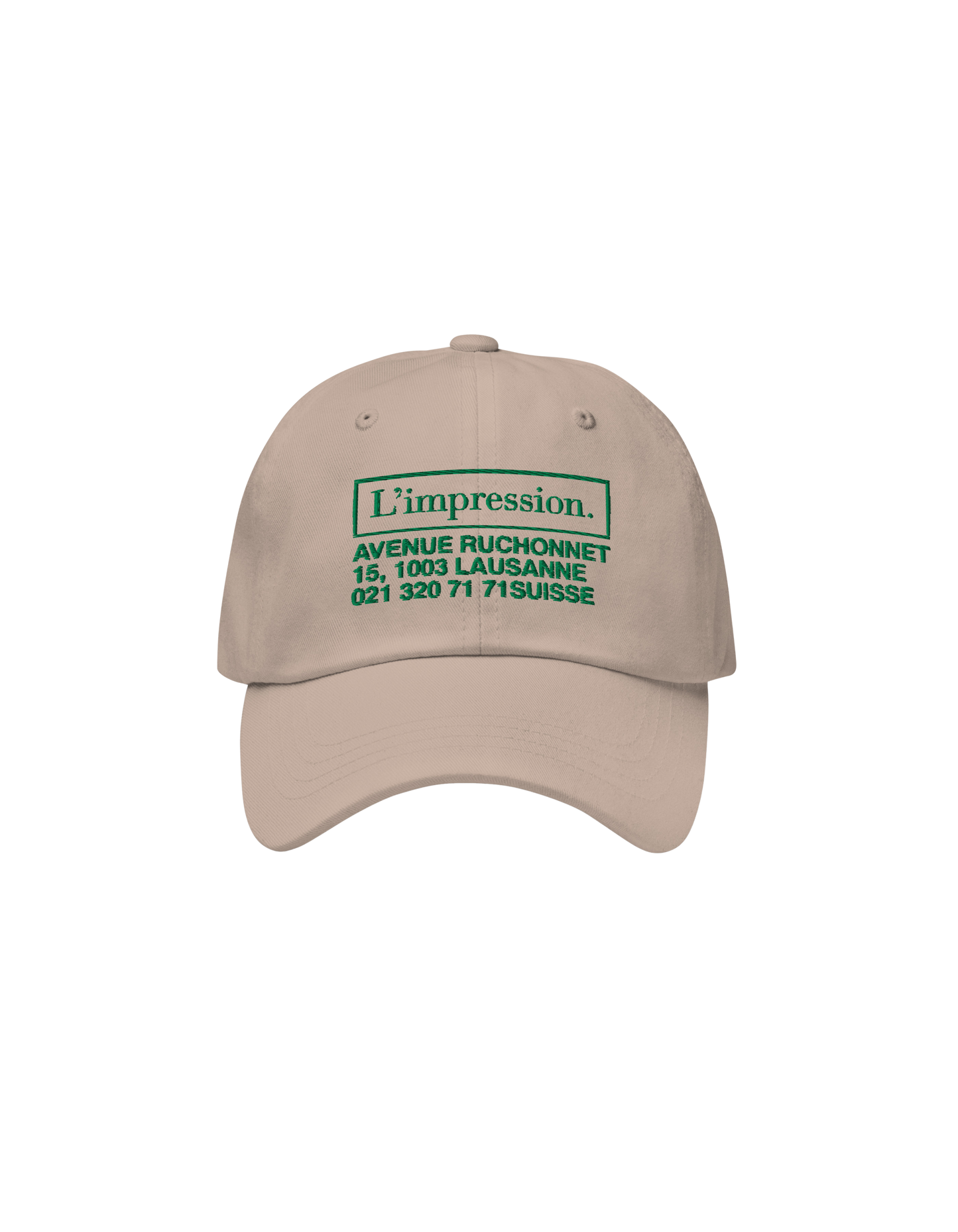 Casquette Beige X L'Impression Café