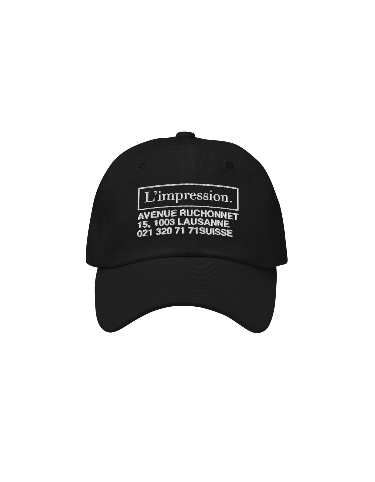 Casquette Noire X L'Impression Café