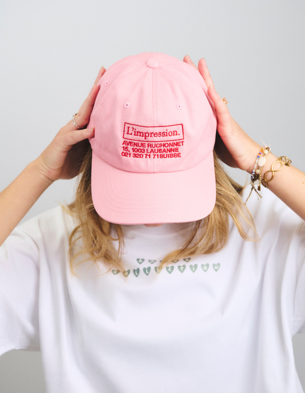Casquette Rose X L'Impression Café