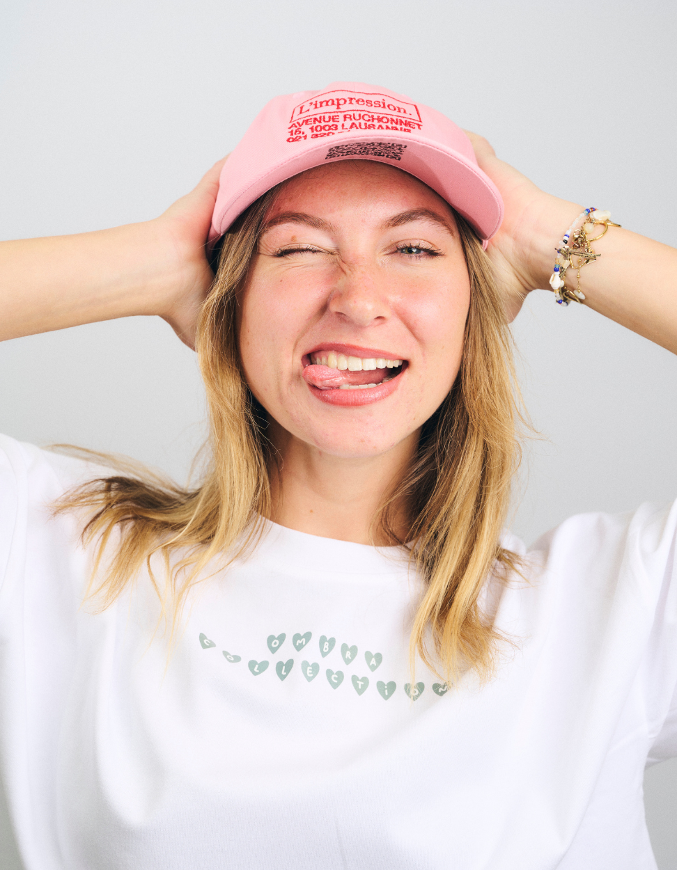 Casquette Rose X L'Impression Café