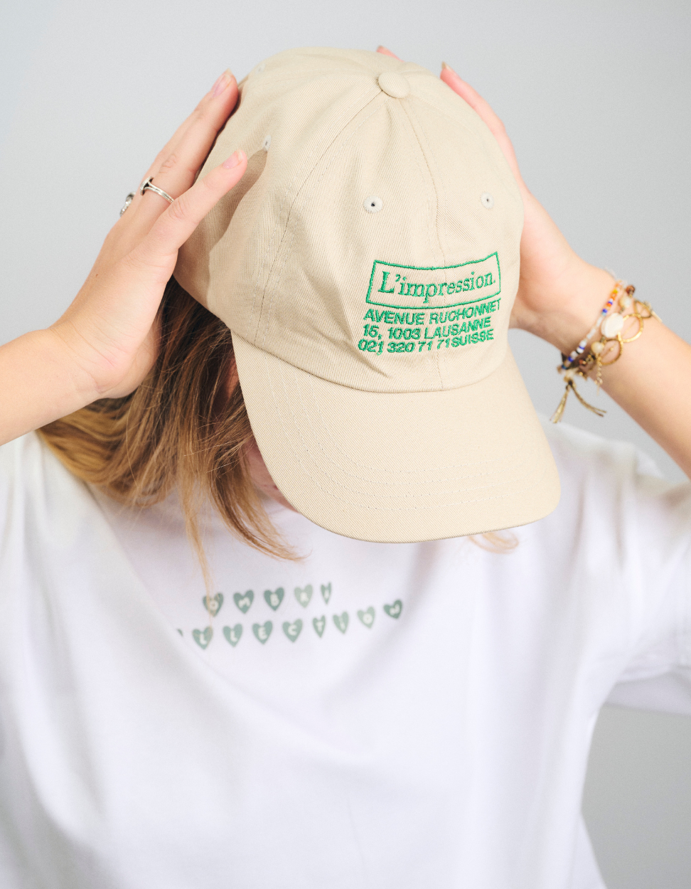 Casquette Beige X L'Impression Café