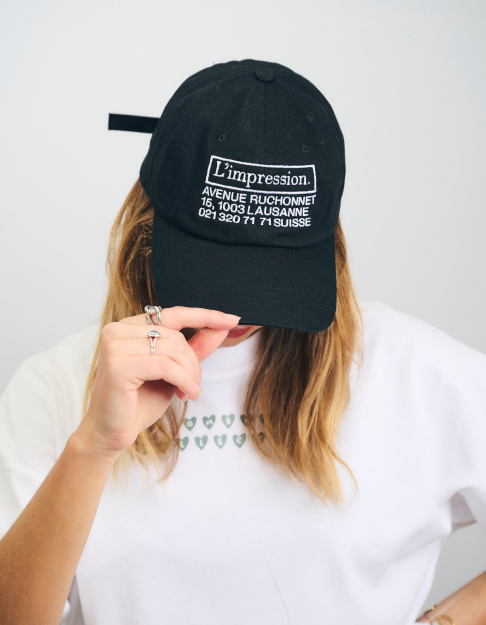 Casquette Noire X L'Impression Café