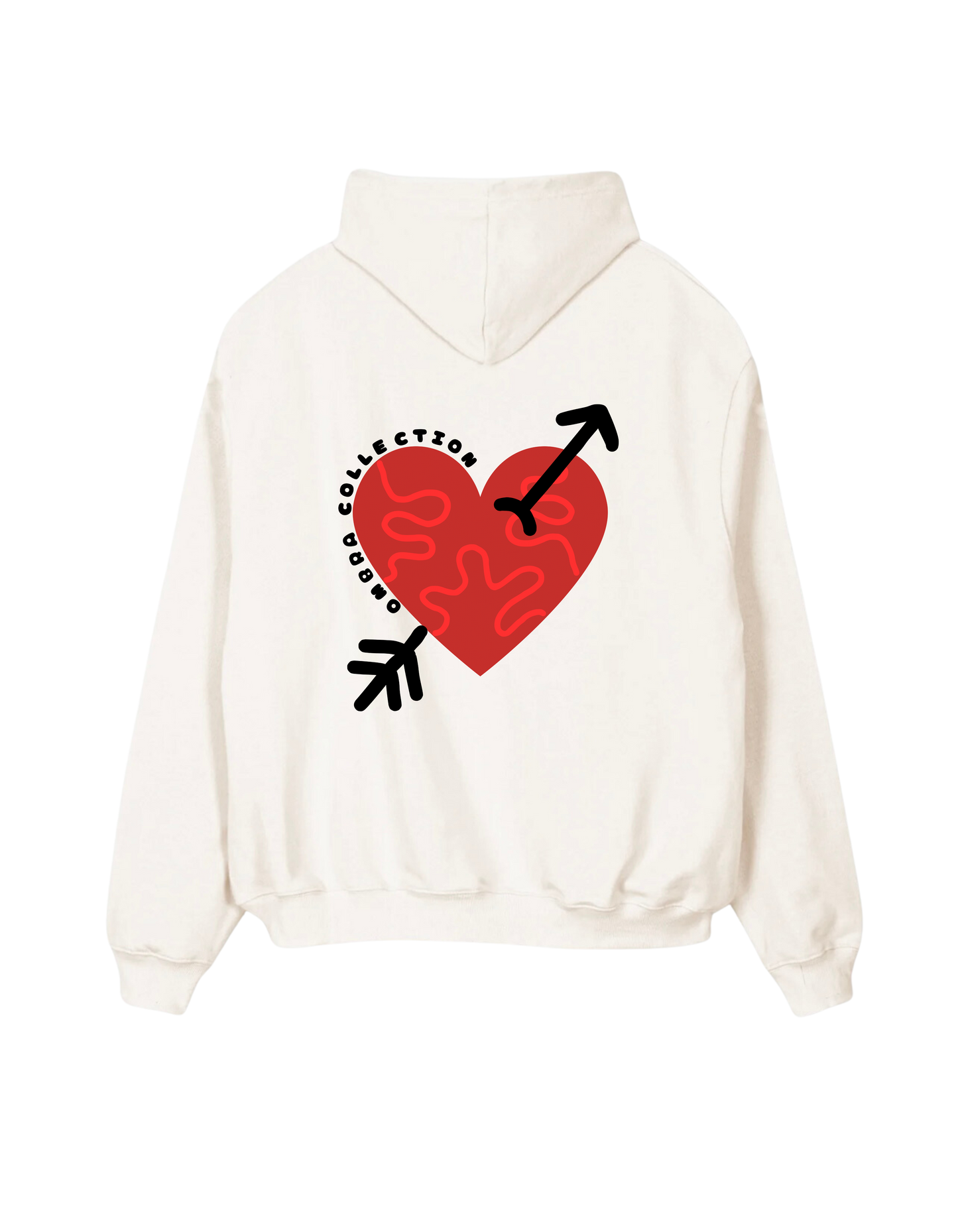 Hoodie Red heart