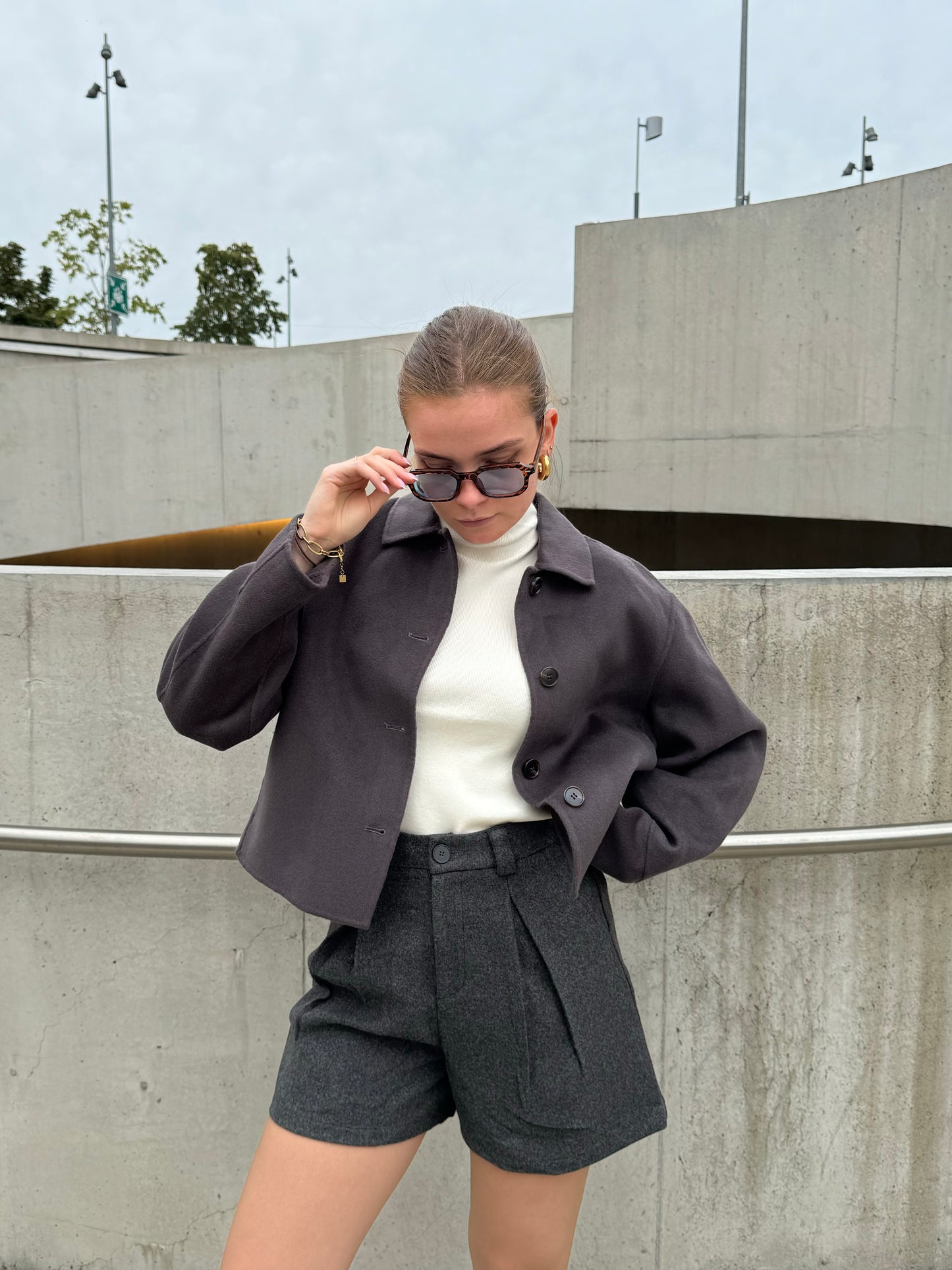 Veste courte en laine