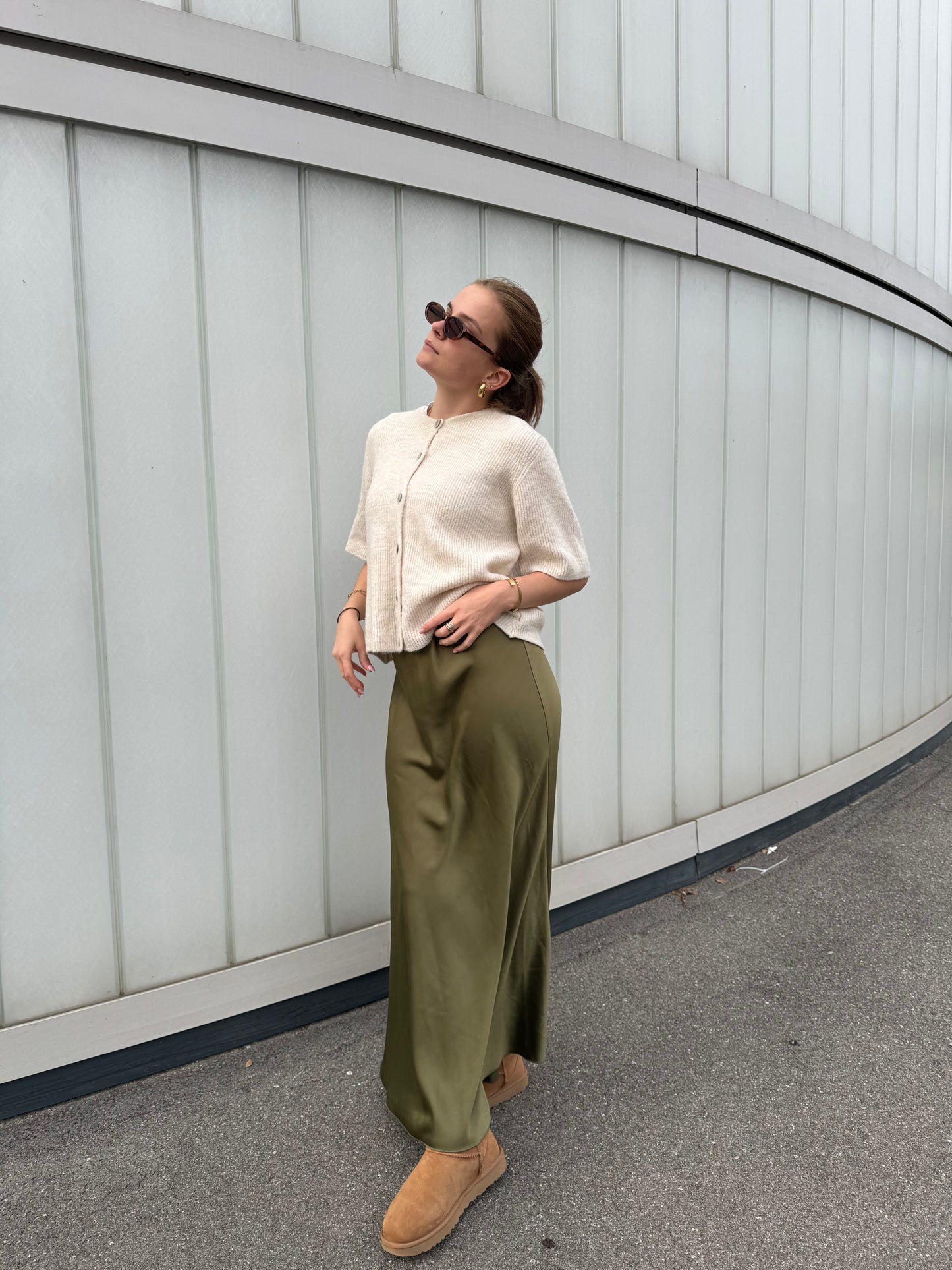 Gilet en maille Beige