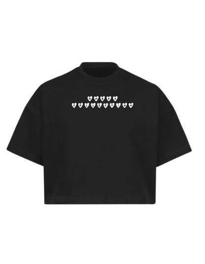 T-shirt Crop Noir Brunch Experience X L'Impression Café